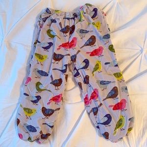 Baby Boden 2-3 Year Girls Bird Pants 100% Cotton